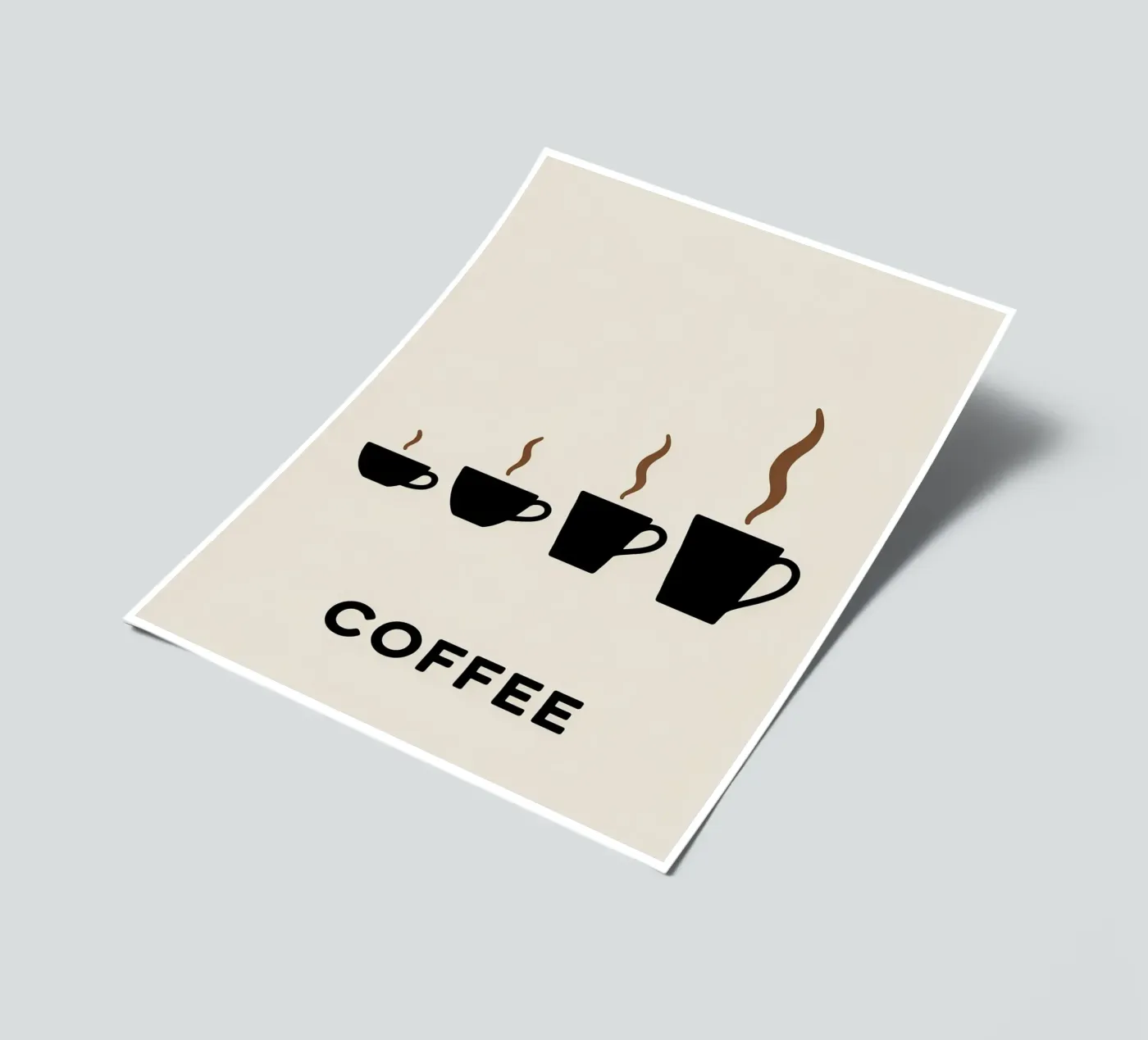 coffee cups evolution sticker sheet by LIFESTYLE OBJECTS