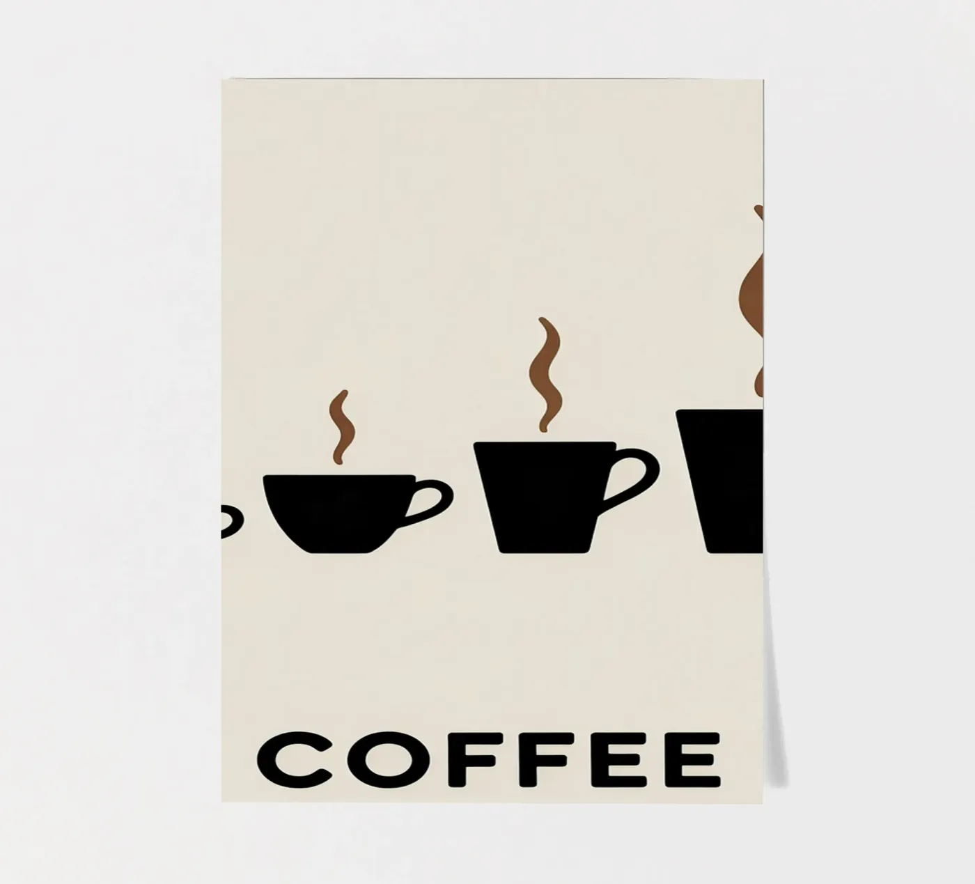coffee cups evolution sticker sheet by LIFESTYLE OBJECTS