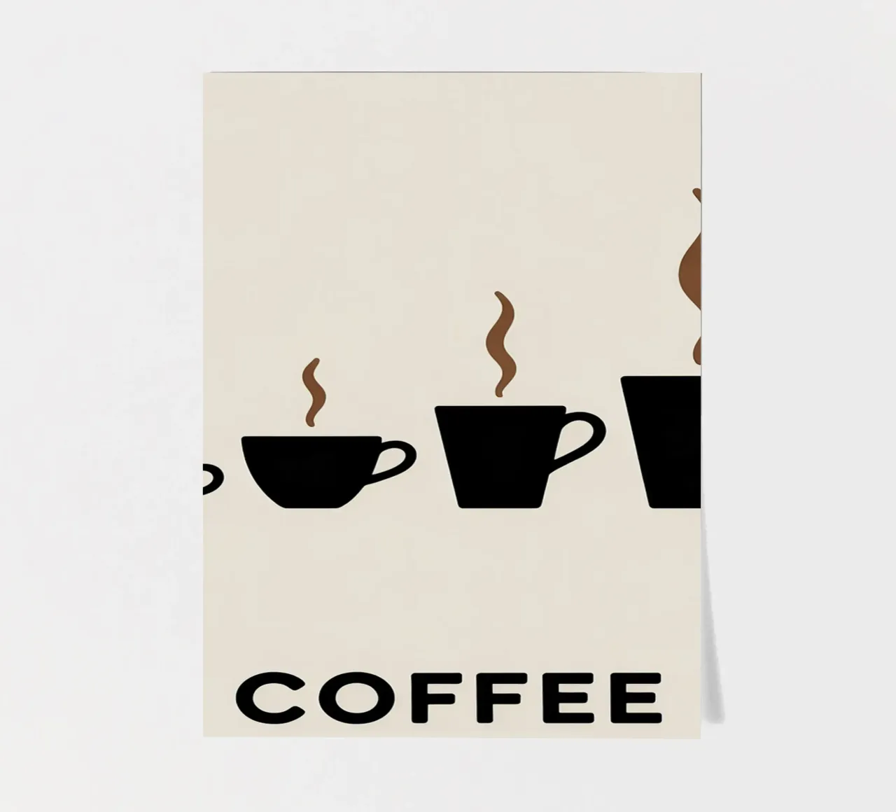 coffee cups evolution sticker sheet by LIFESTYLE OBJECTS