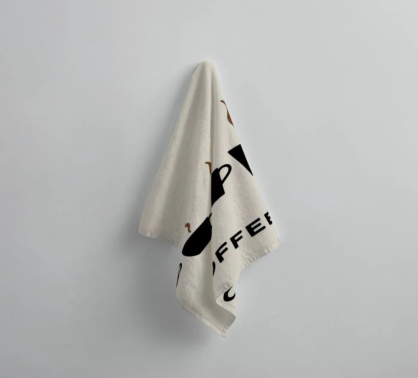 coffee cups evolution towel by LIFESTYLE OBJECTS