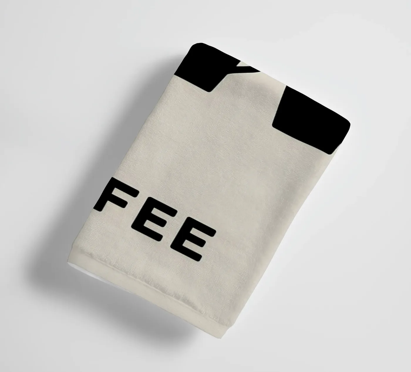 coffee cups evolution towel by LIFESTYLE OBJECTS