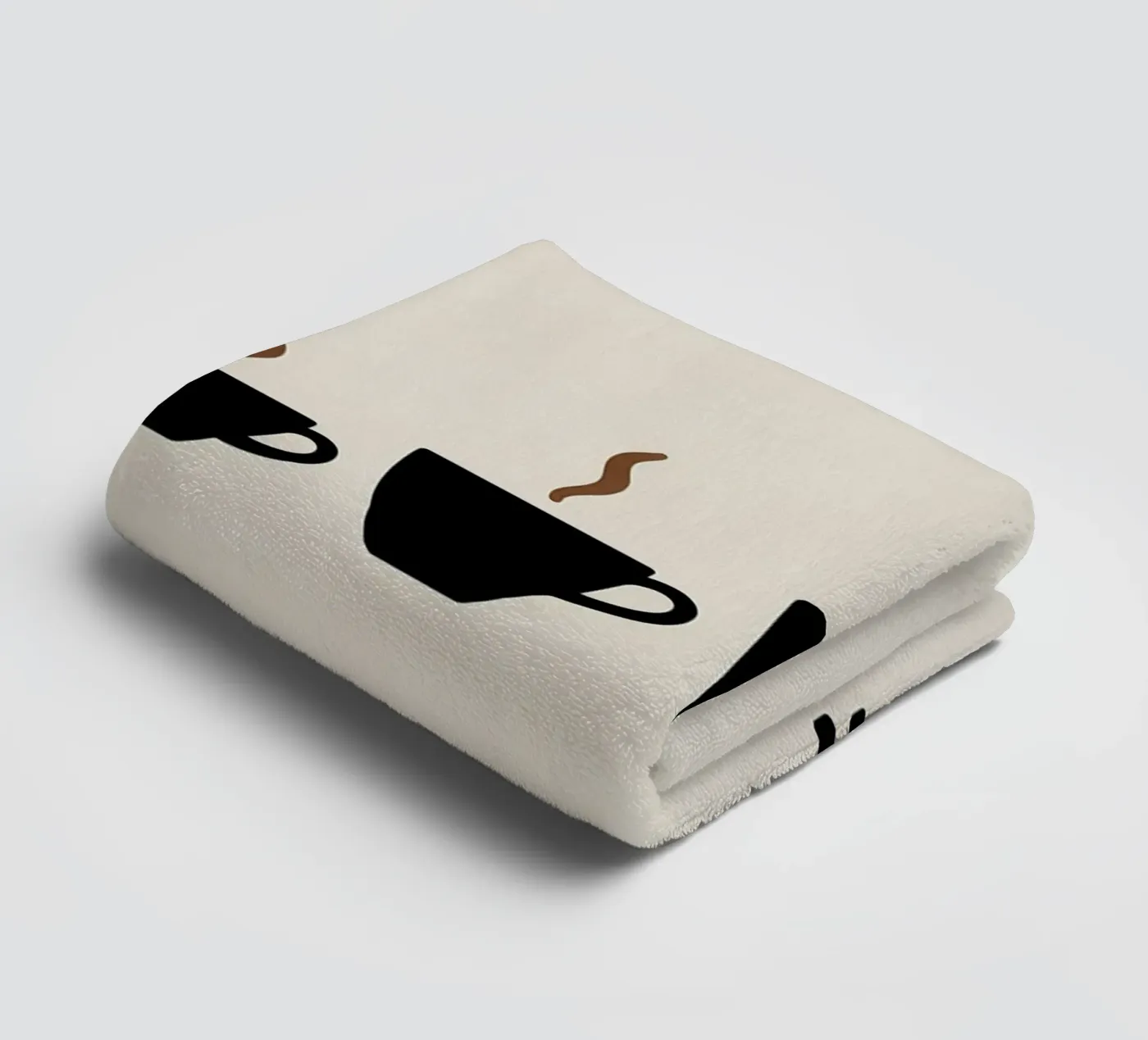 coffee cups evolution badhanddoek van LIFESTYLE OBJECTS