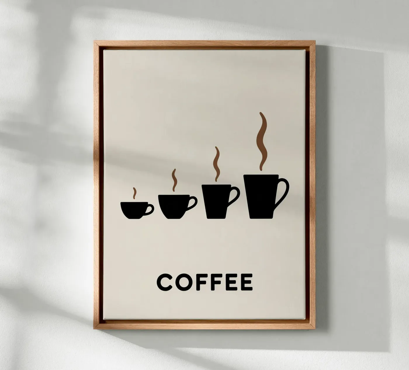 coffee cups evolution canvas by LIFESTYLE OBJECTS
