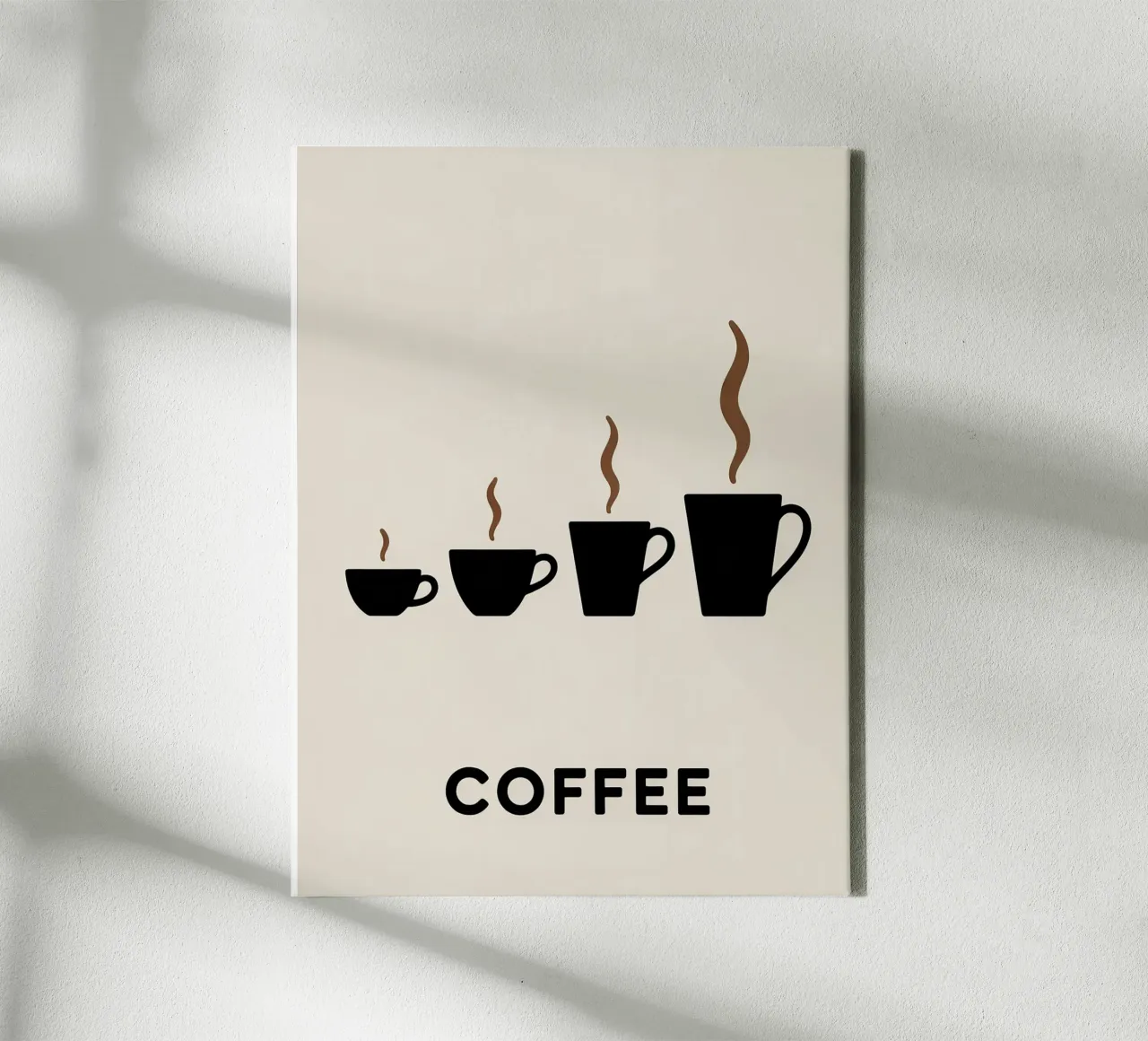coffee cups evolution canvas by LIFESTYLE OBJECTS
