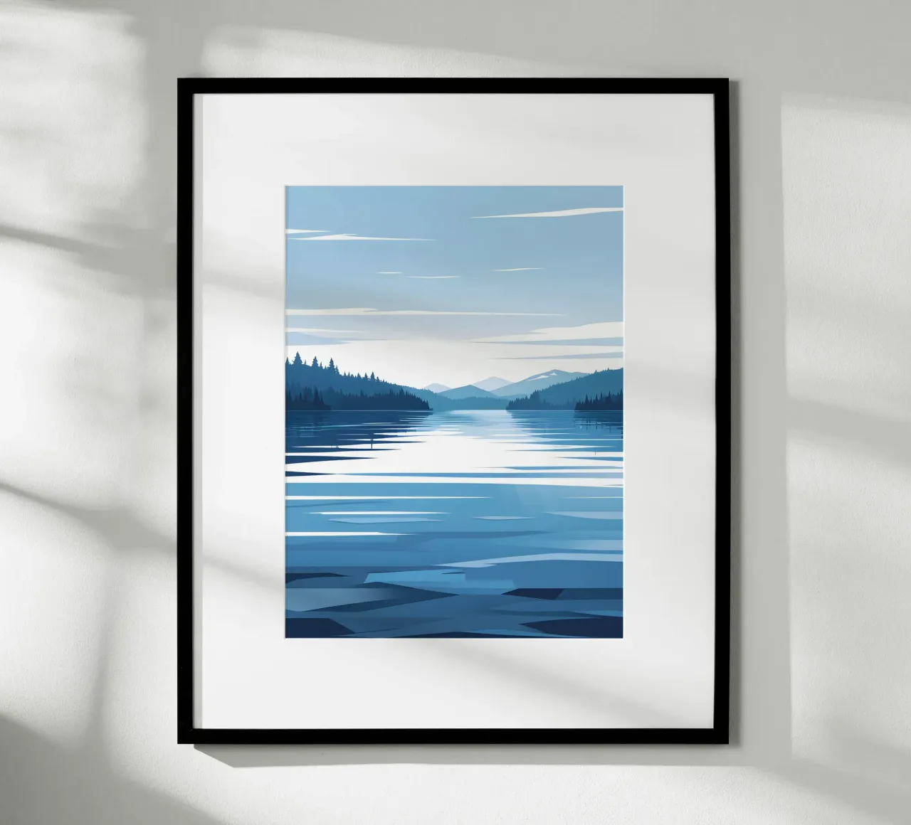 Lake reflection poster by LIFESTYLE OBJECTS