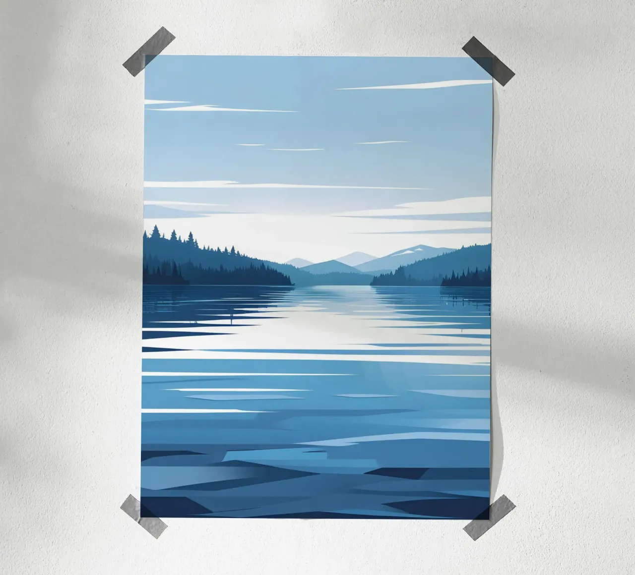 Lake reflection poster by LIFESTYLE OBJECTS