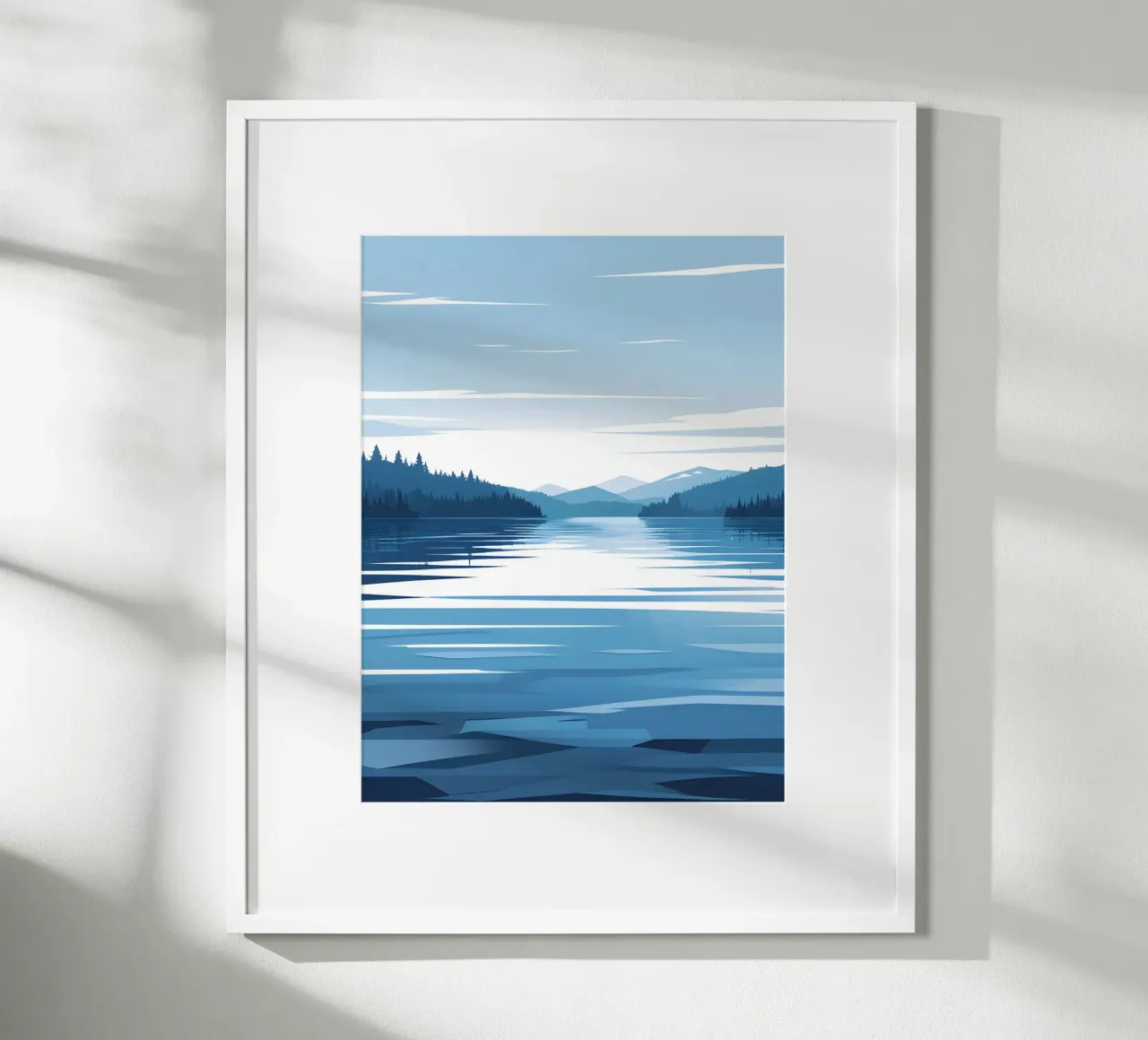 Lake reflection poster by LIFESTYLE OBJECTS