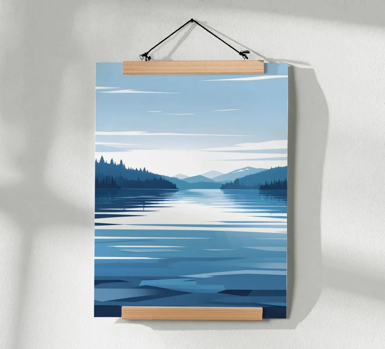 Lake reflection poster by LIFESTYLE OBJECTS