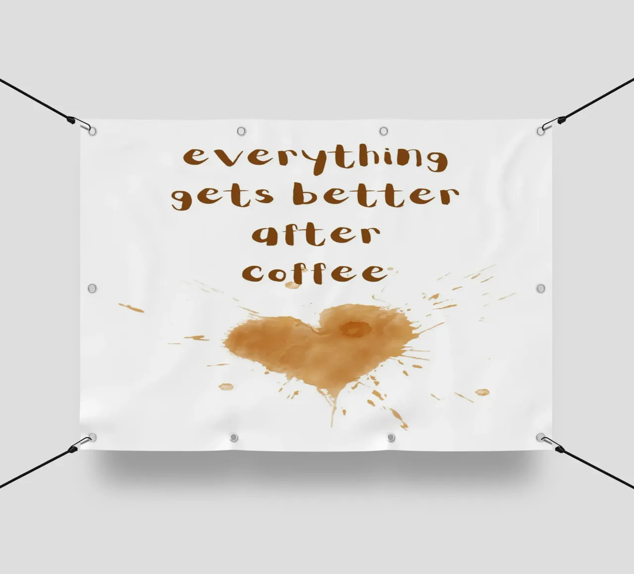 Everything gets better after coffee telo in pvc da PinkCandyWalls