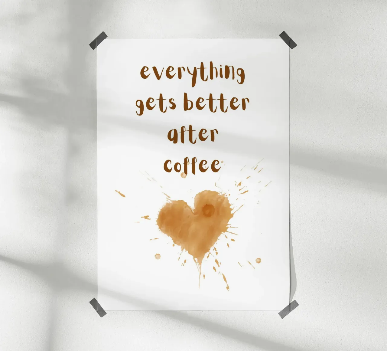 Everything gets better after coffee carta hahnemühle da PinkCandyWalls
