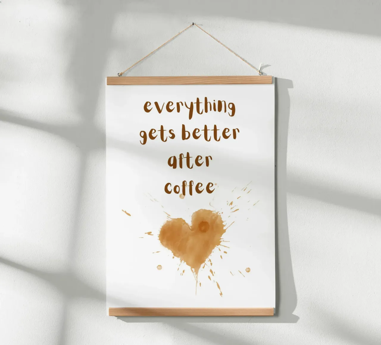 Everything gets better after coffee carta hahnemühle da PinkCandyWalls