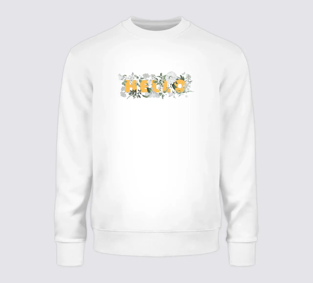 Ciao Fiori e Insetti Giallo Bianco felpa da Studio Frances M