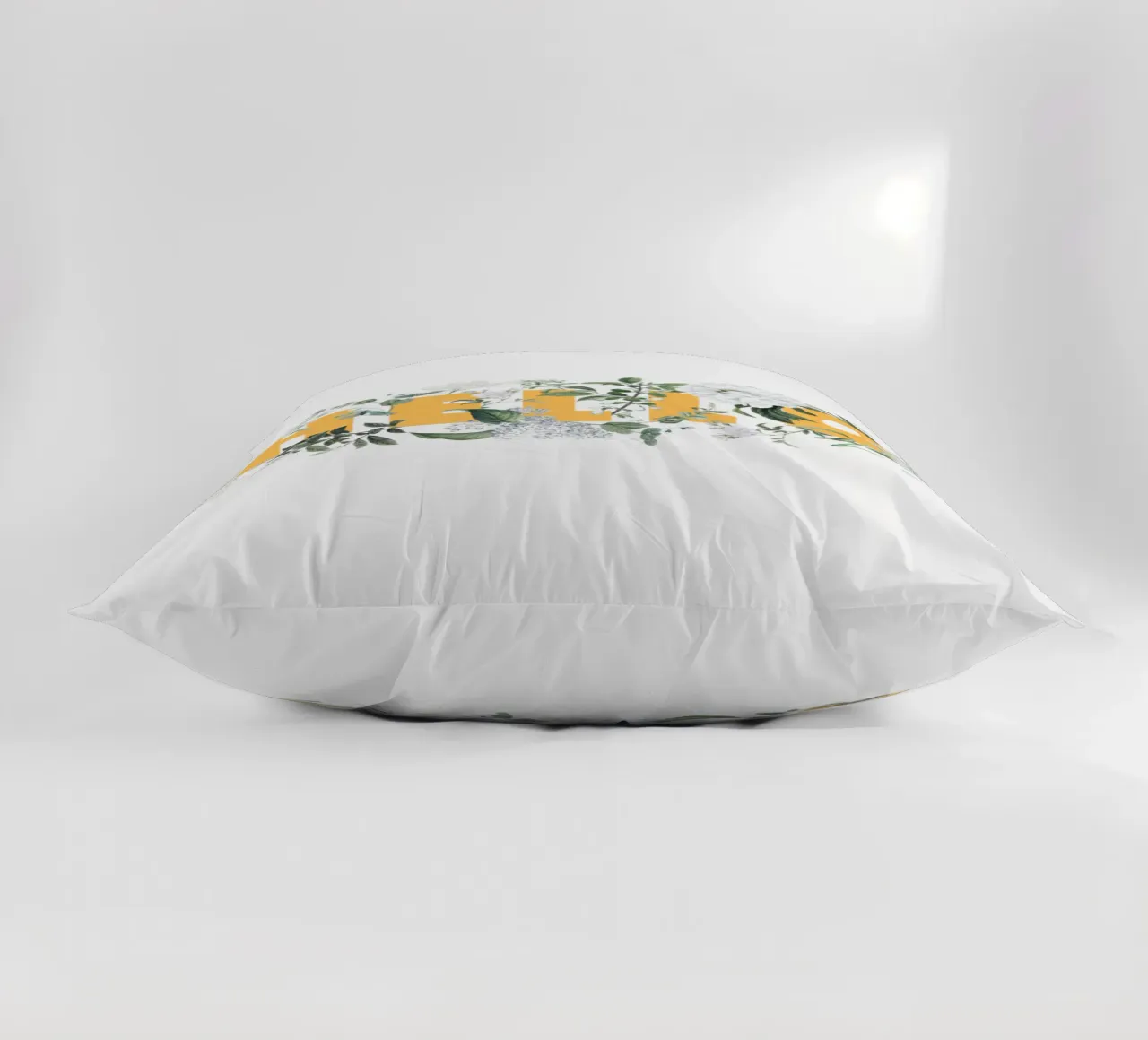 Ciao Fiori e Insetti Giallo Bianco cuscino da Studio Frances M