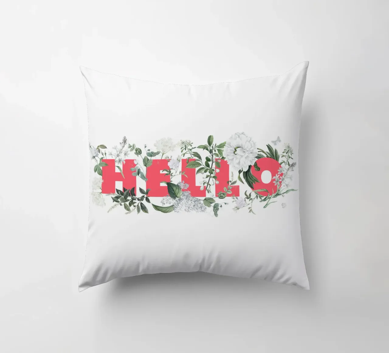 Ciao Fiori e Insetti Rosso Bianco cuscino da Studio Frances M