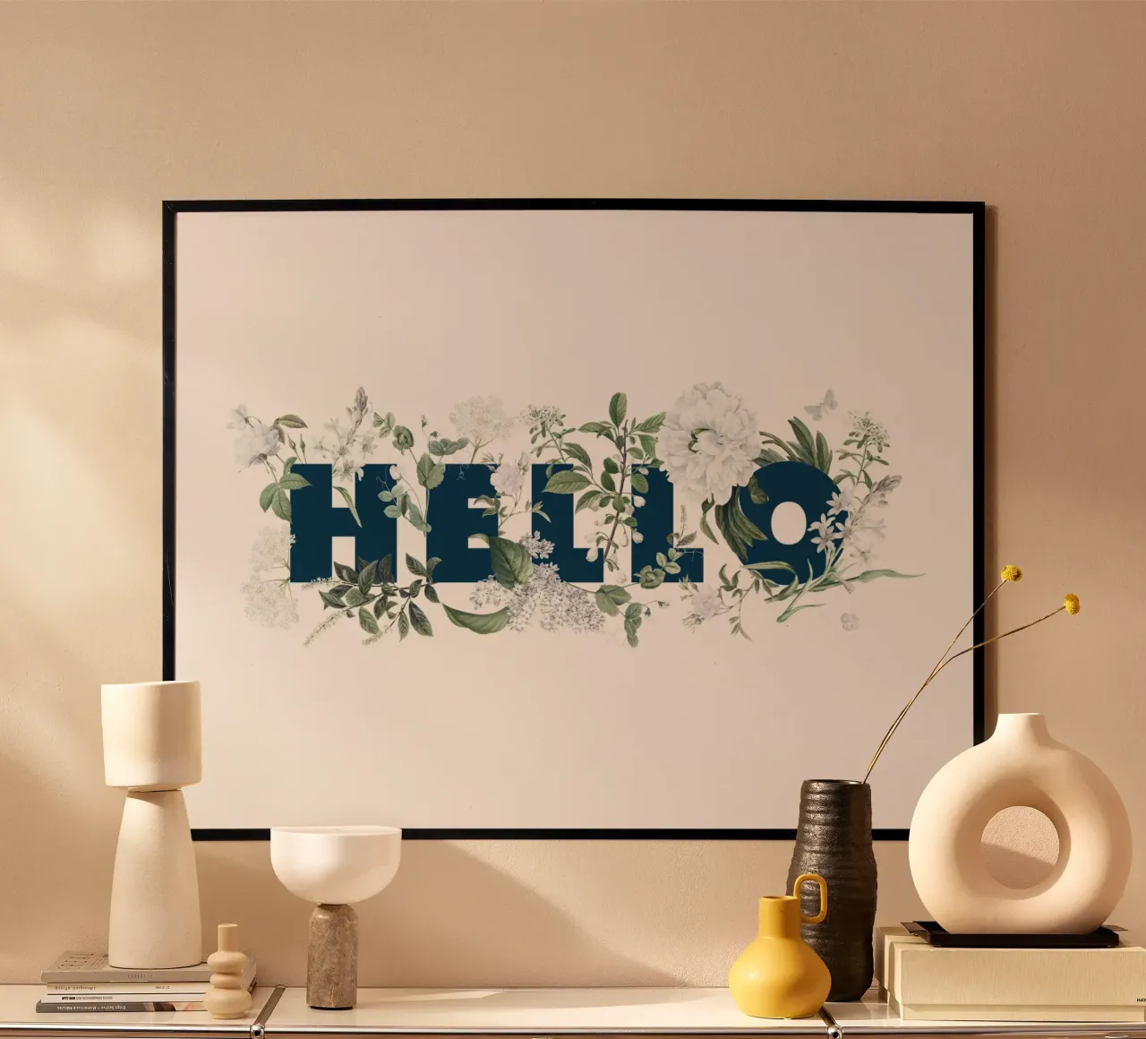 Ciao Fiori e Insetti Blu Bianco carta hahnemühle da Studio Frances M