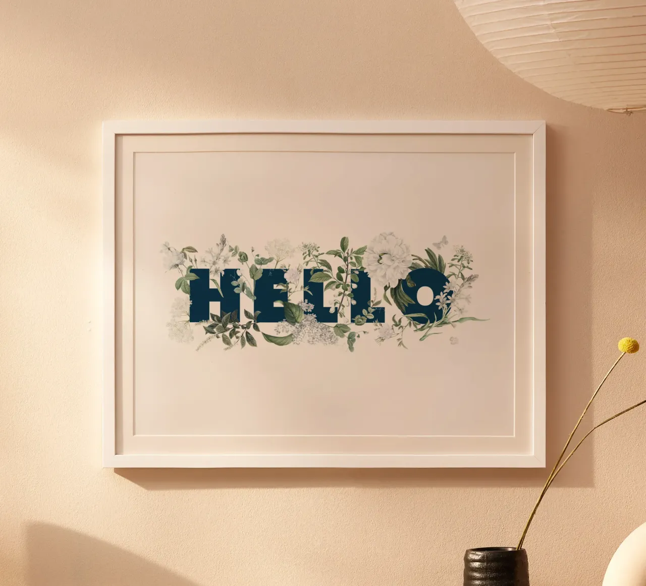 Ciao Fiori e Insetti Blu Bianco carta hahnemühle da Studio Frances M
