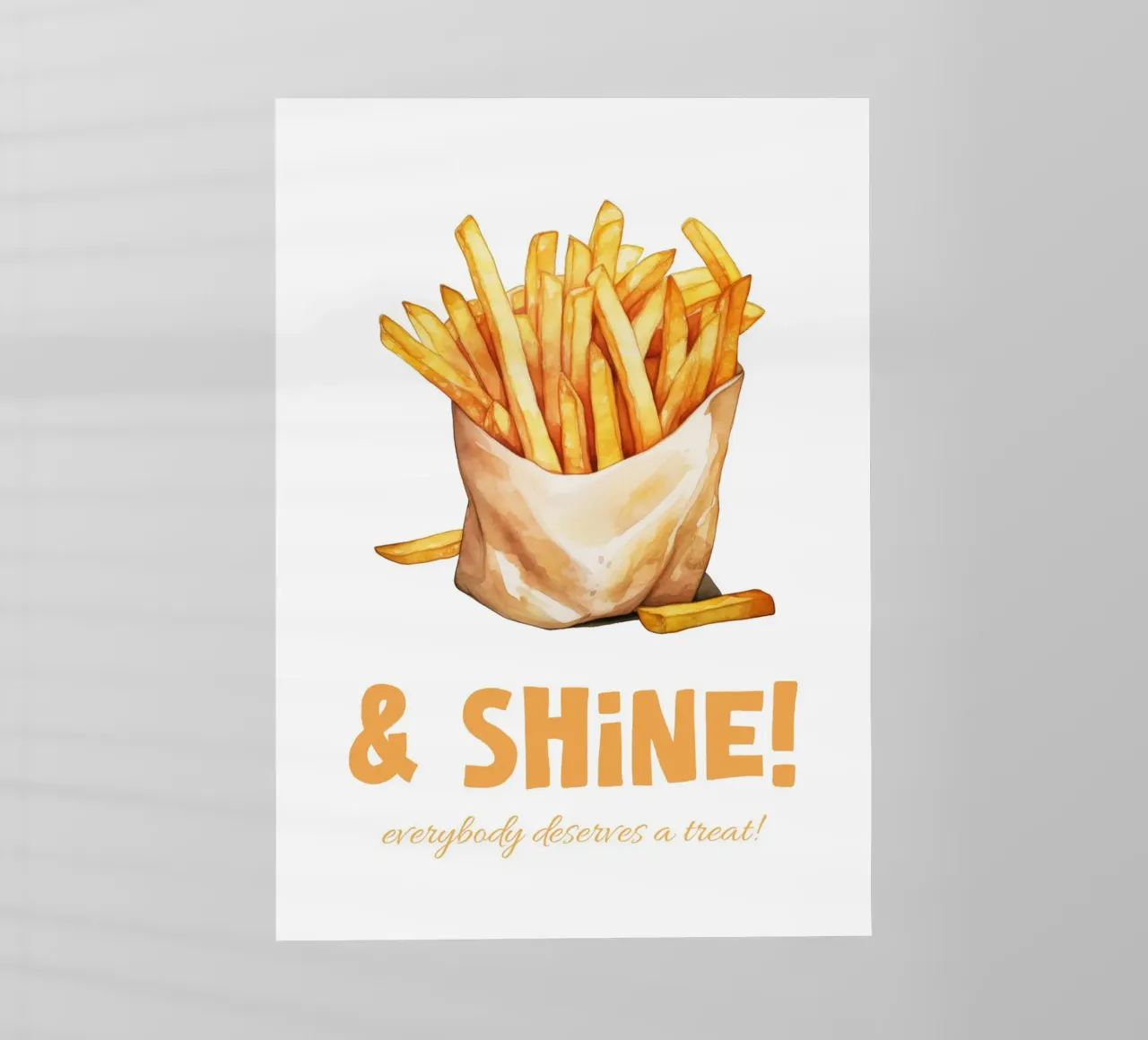 Fries and shine pellicola backlit da PinkCandyWalls