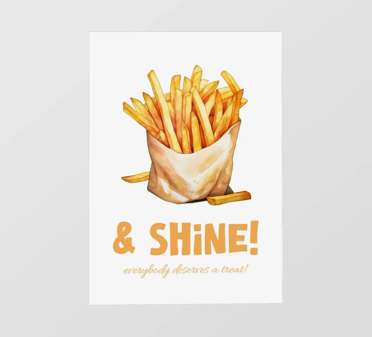 Fries and shine pellicola backlit da PinkCandyWalls