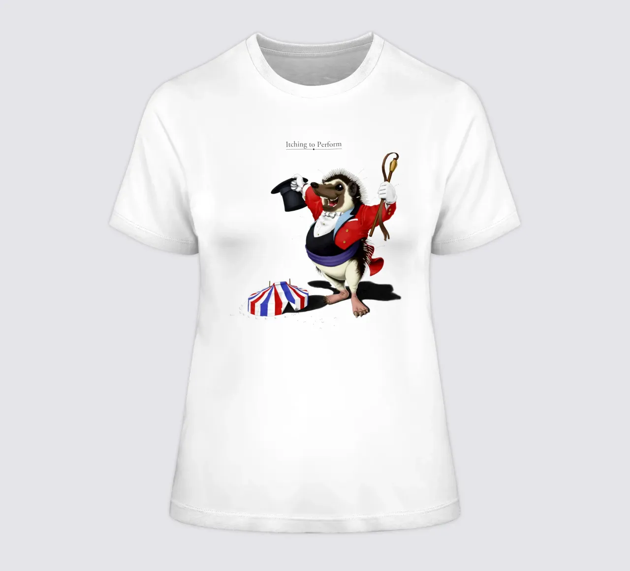 Itching to perform (Titled) t-shirt da donna da Rob Art | Illustration