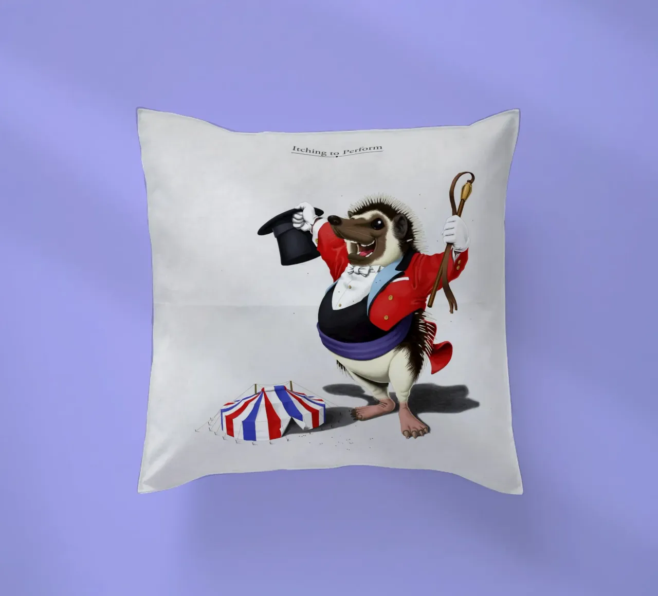 Itching to perform (Titled) cuscino da Rob Art | Illustration