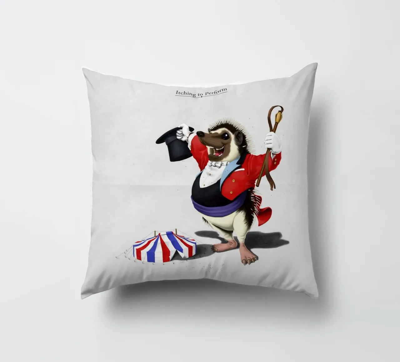 Itching to perform (Titled) cuscino da Rob Art | Illustration