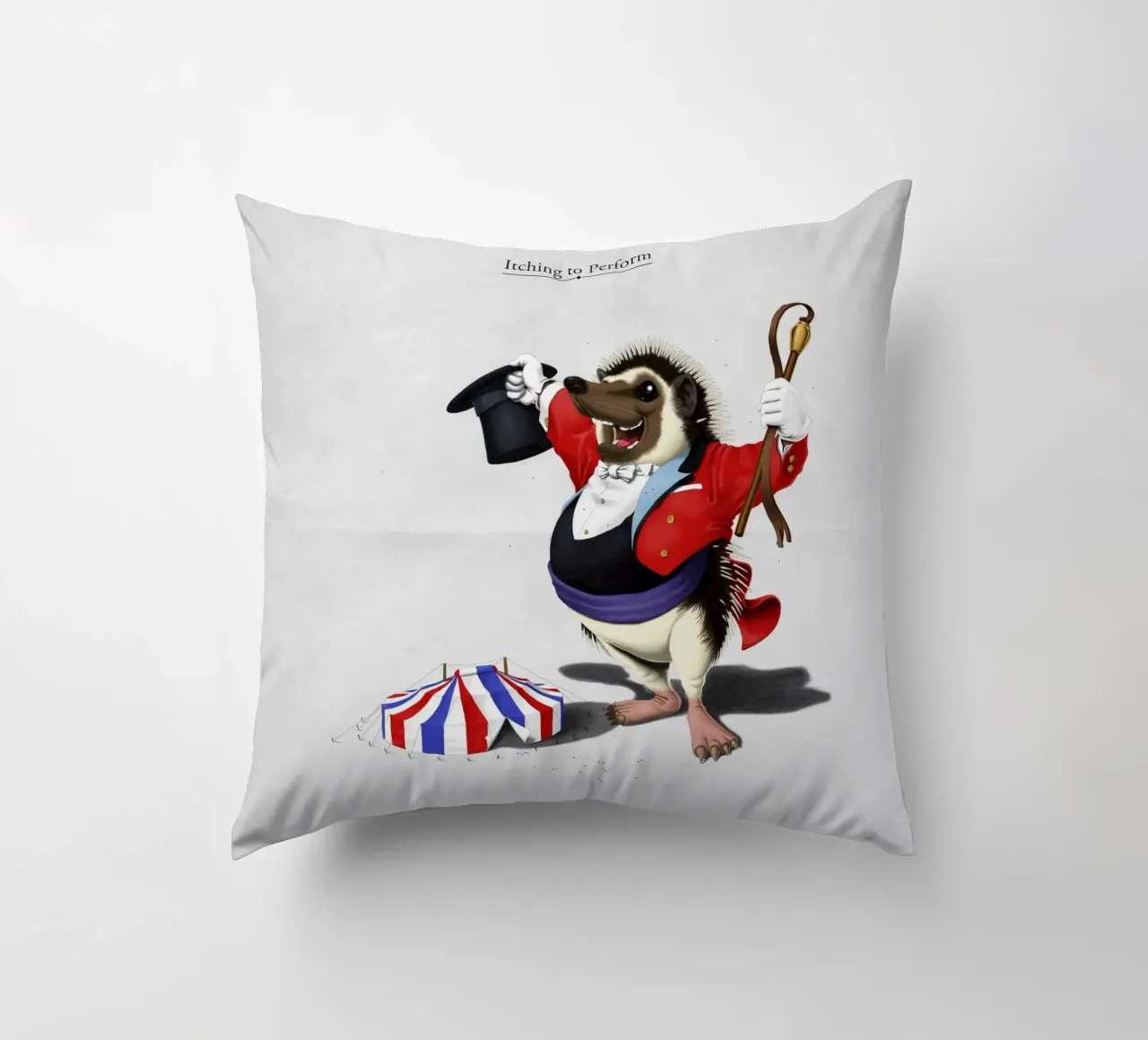 Itching to perform (Titled) cuscino da Rob Art | Illustration