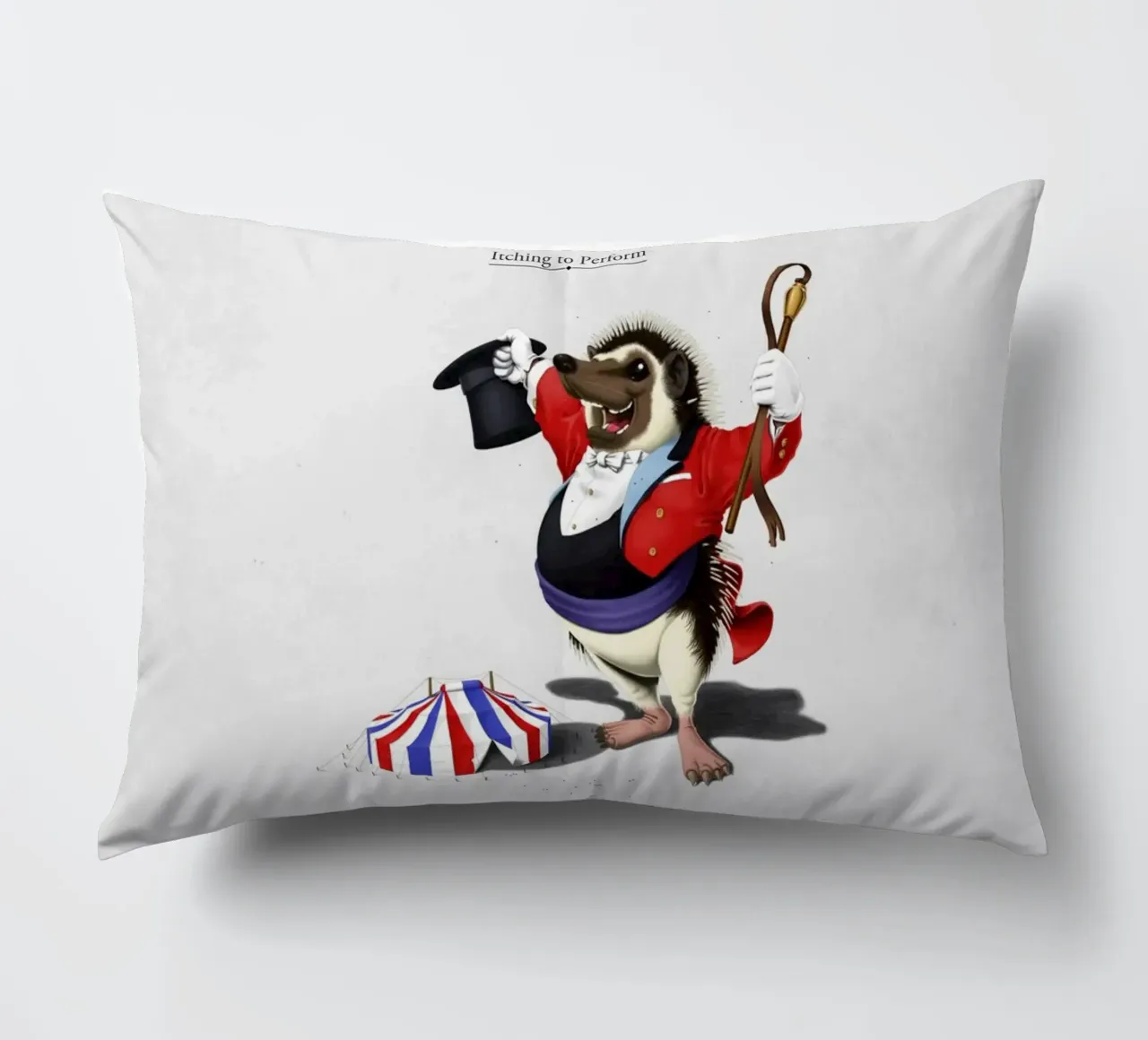 Itching to perform (Titled) cuscino da Rob Art | Illustration