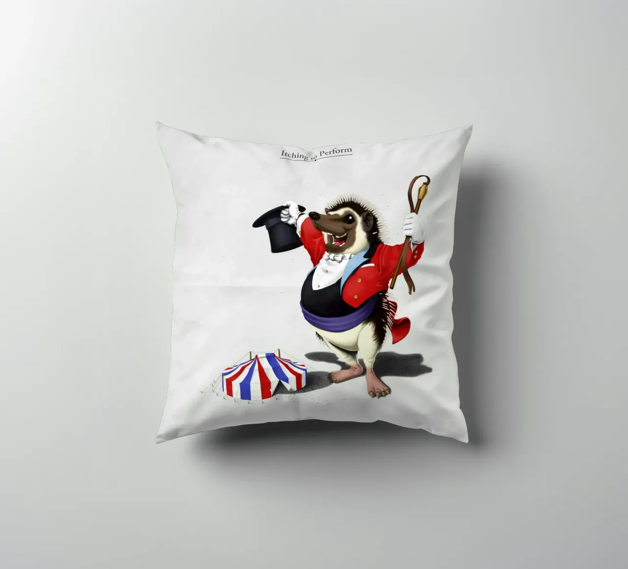 Itching to perform (Titled) cuscino da Rob Art | Illustration