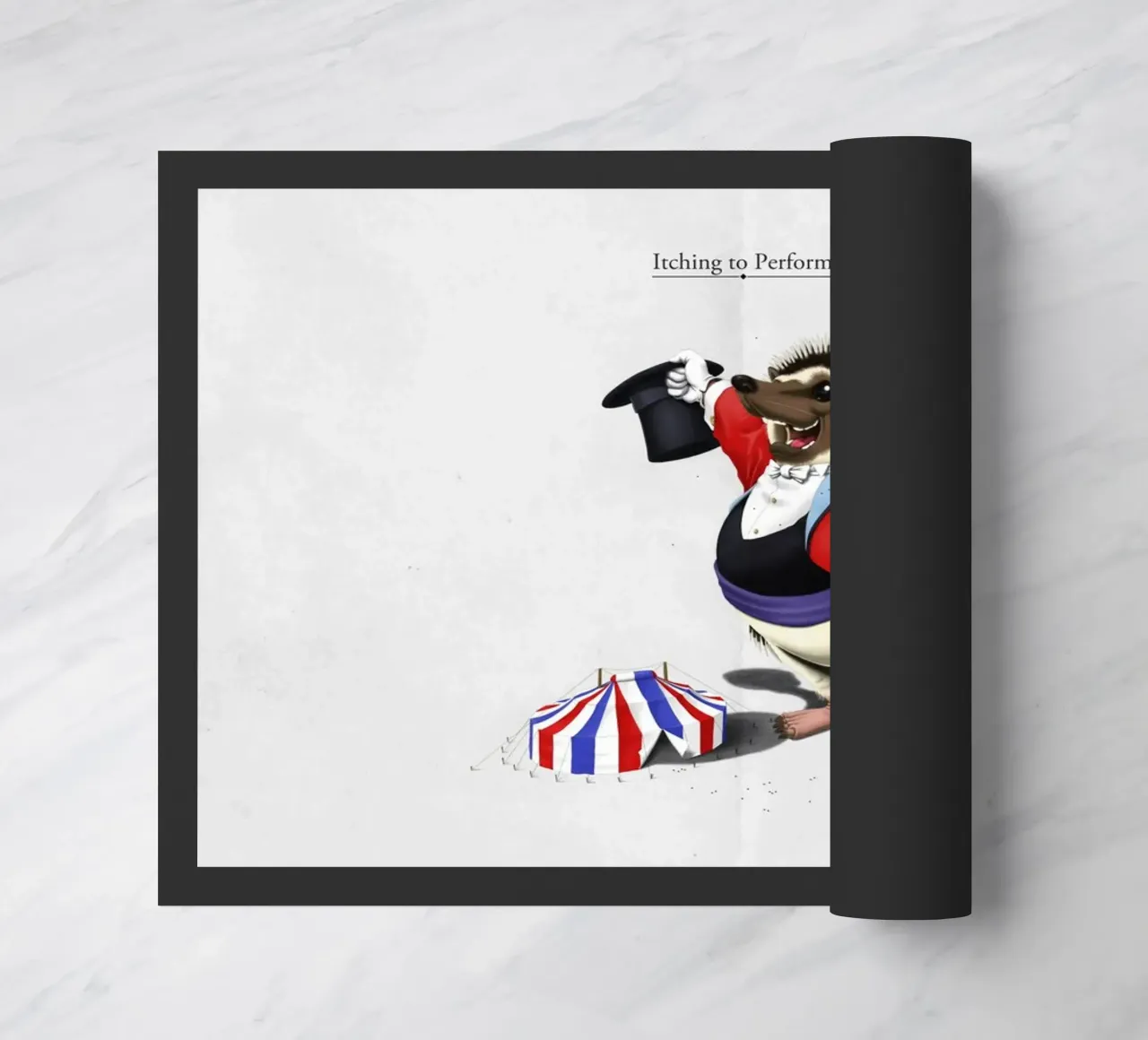 Itching to perform (Titled) zerbino da Rob Art | Illustration