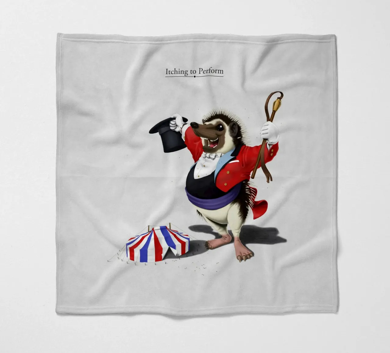 Itching to perform (Titled) coperta in pile da Rob Art | Illustration