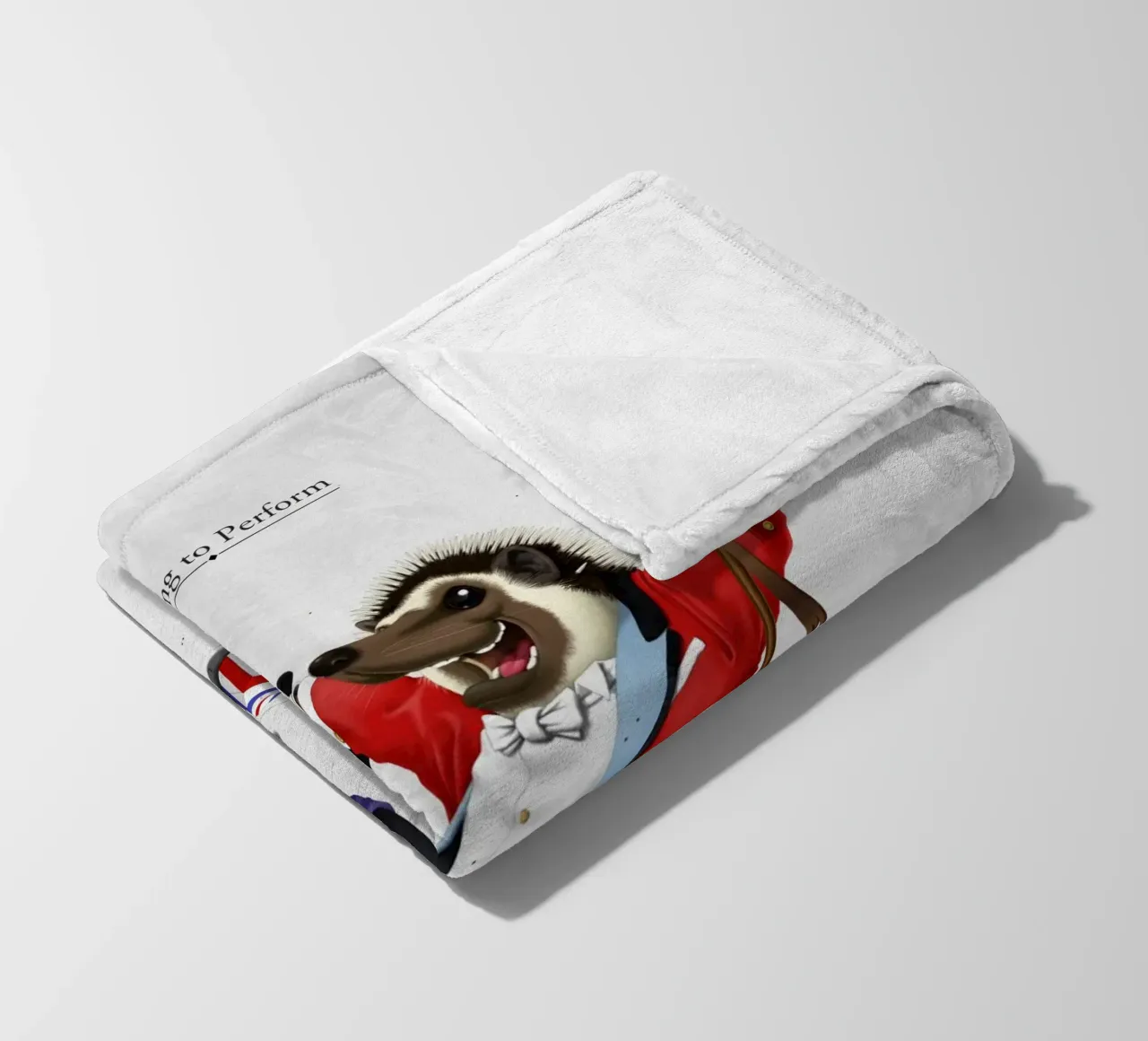 Itching to perform (Titled) coperta in pile da Rob Art | Illustration