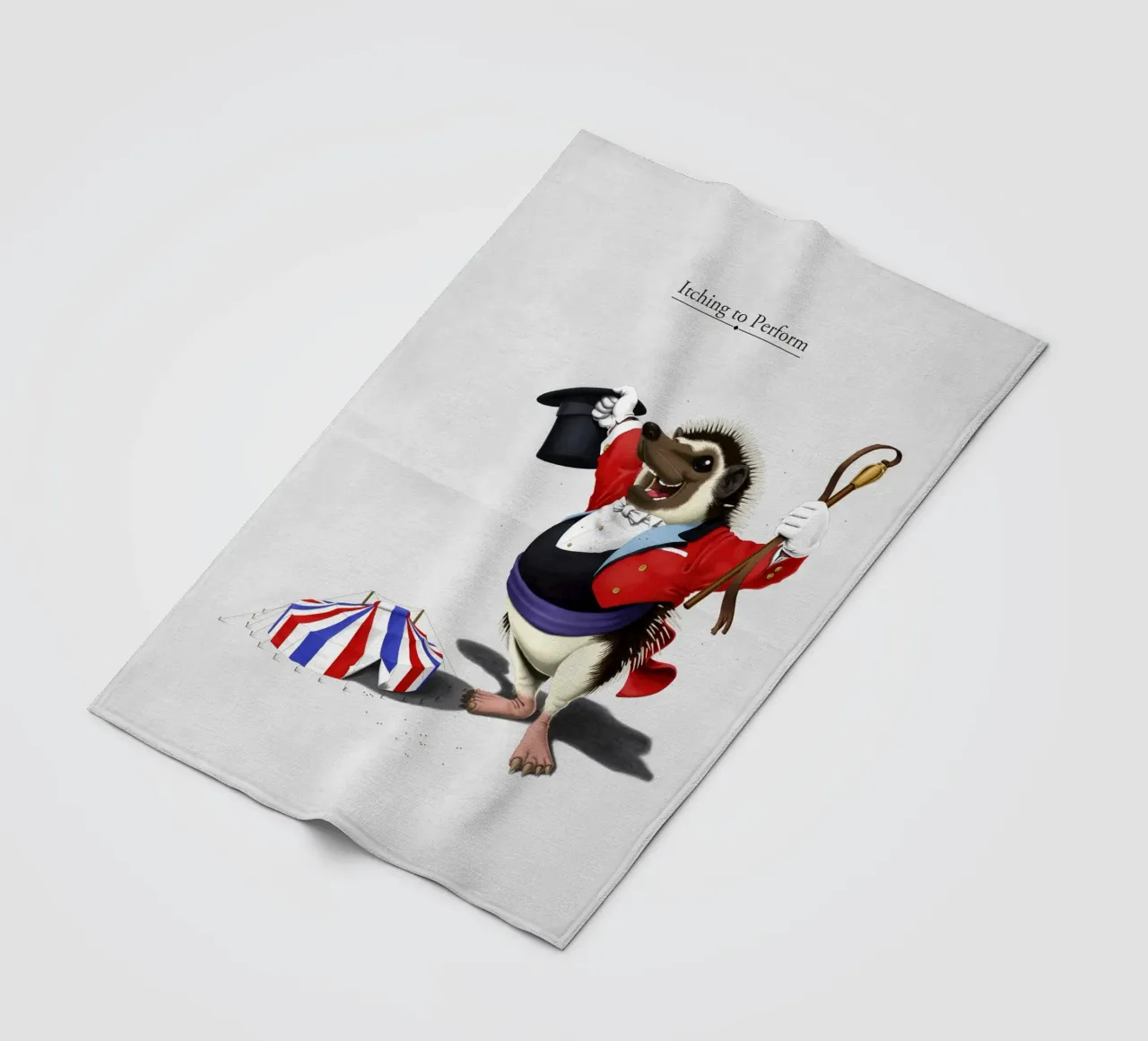 Itching to perform (Titled) coperta in pile da Rob Art | Illustration