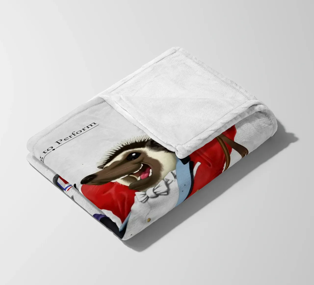 Itching to perform (Titled) coperta in pile da Rob Art | Illustration