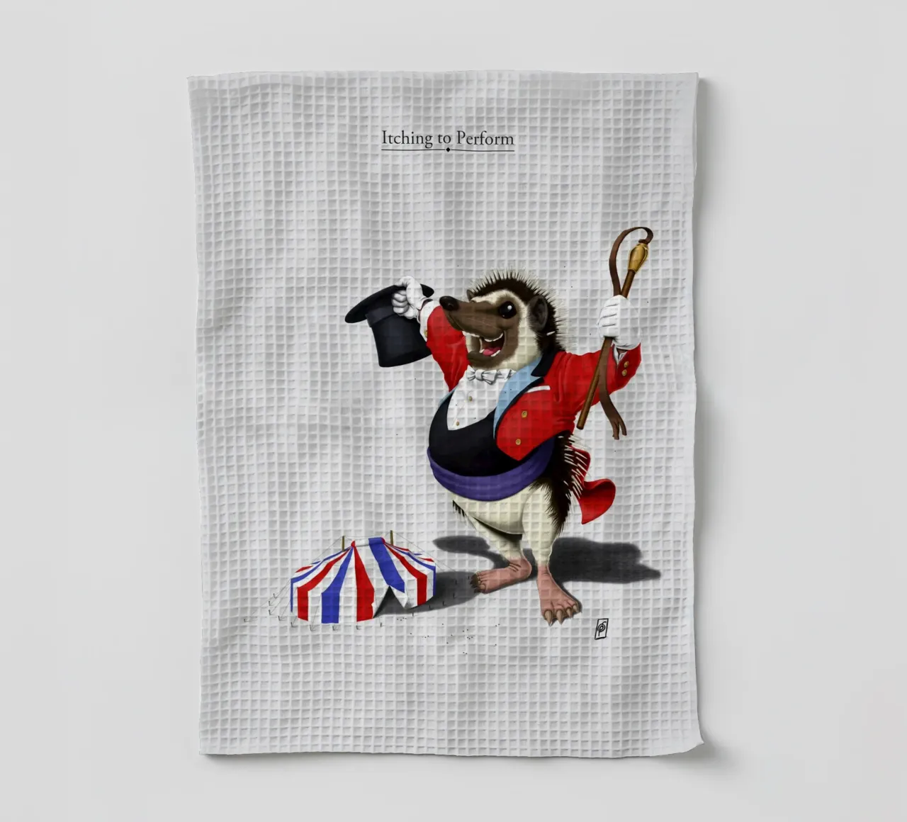 Itching to perform (Titled) canovaccio da cucina da Rob Art | Illustration