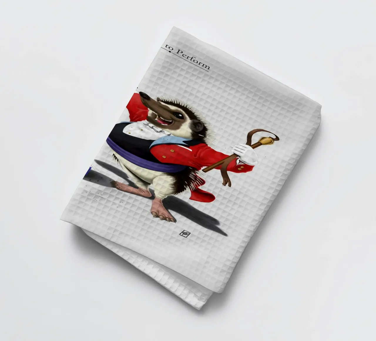 Itching to perform (Titled) canovaccio da cucina da Rob Art | Illustration