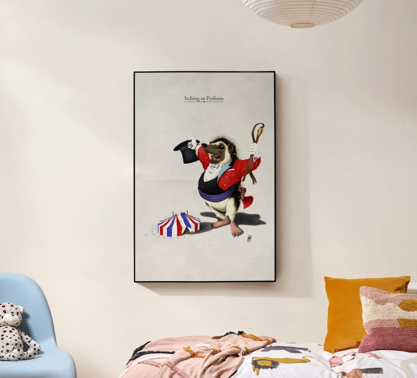 Itching to perform (Titled) plexiglass da Rob Art | Illustration