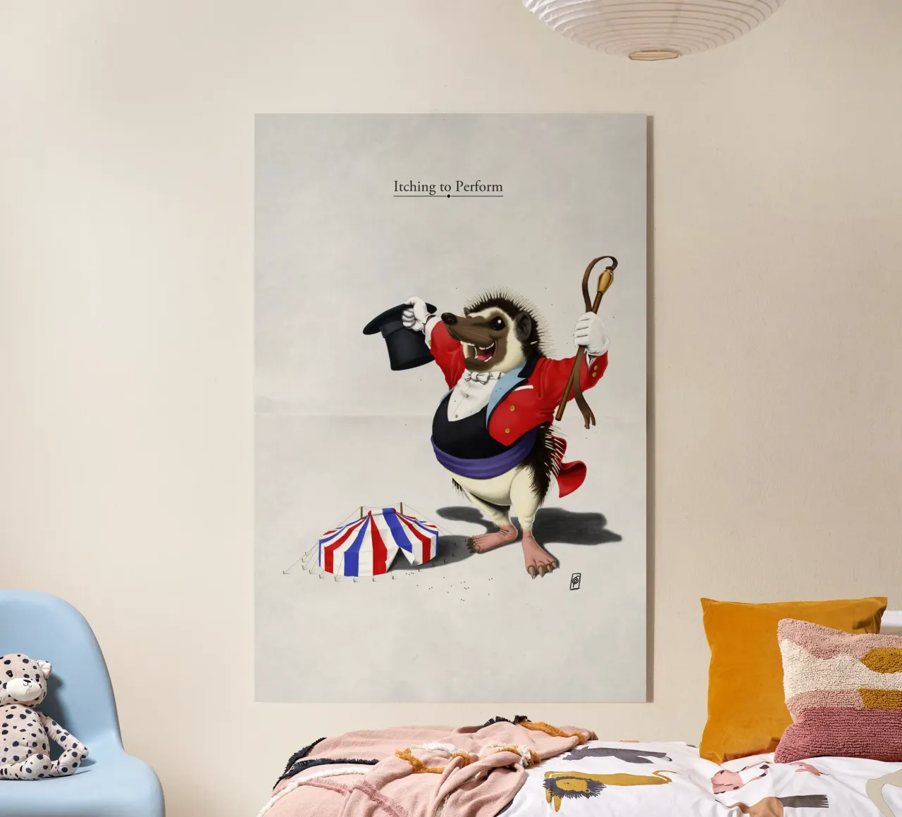 Itching to perform (Titled) plexiglass da Rob Art | Illustration