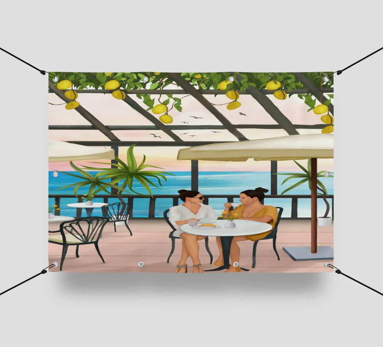 Beneath the Lemon Canopy telo in pvc da cityart