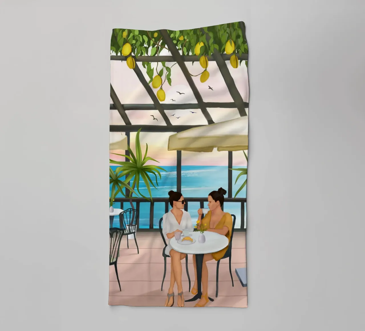 Beneath the Lemon Canopy asciugamano da bagno da cityart