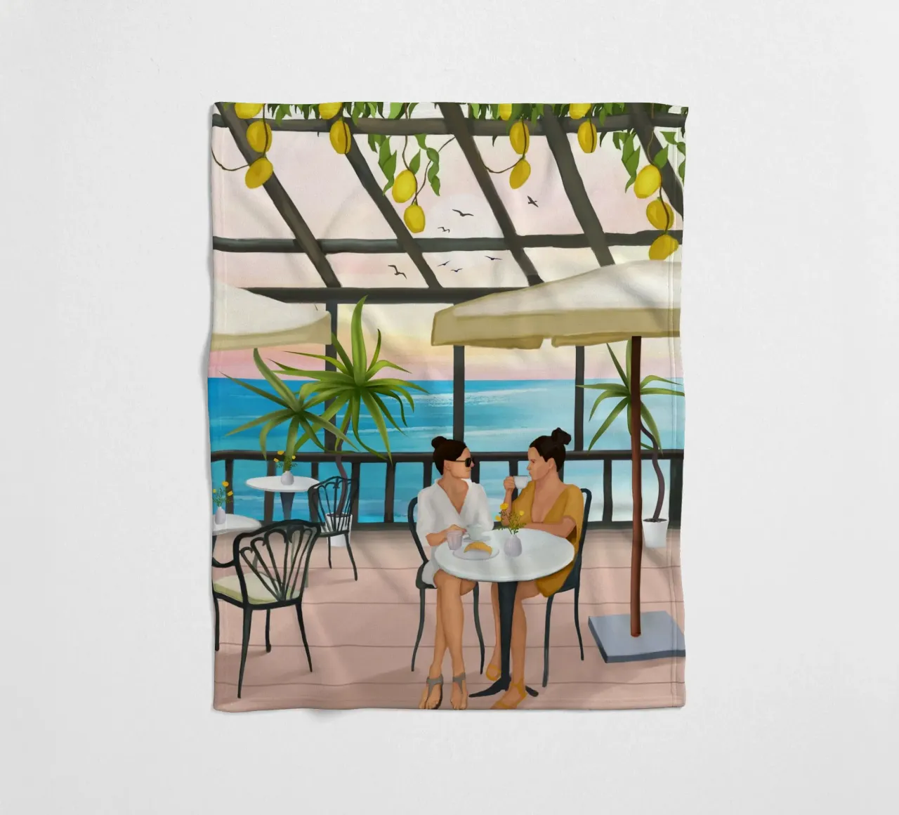 Beneath the Lemon Canopy coperta in pile da cityart