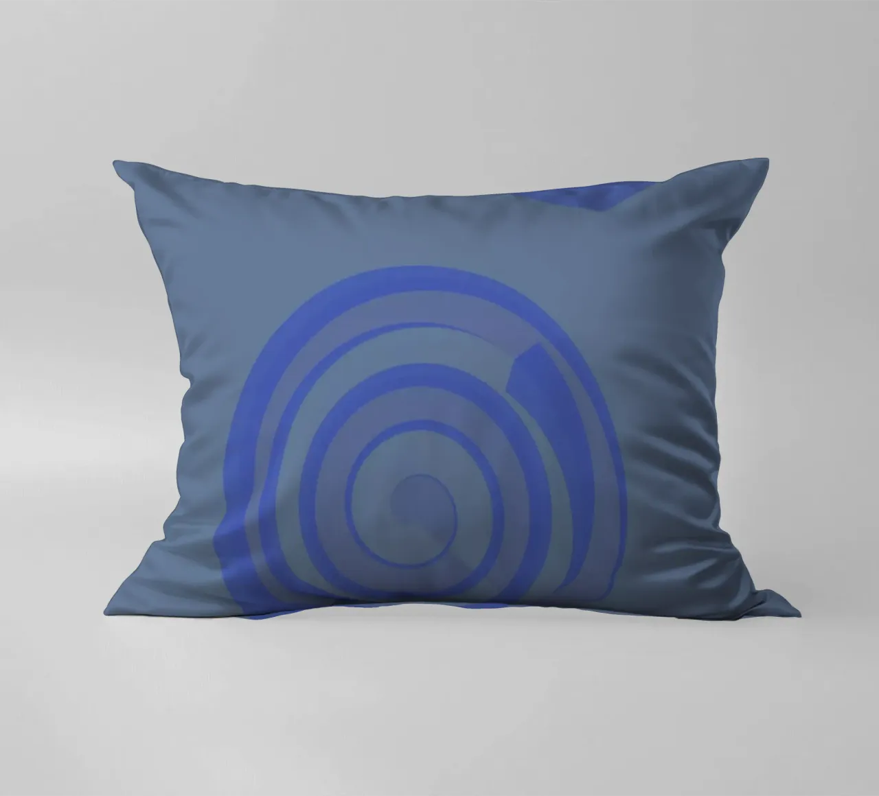 Abstract pattern with circles in blue and purple decorative cushion by Something for you