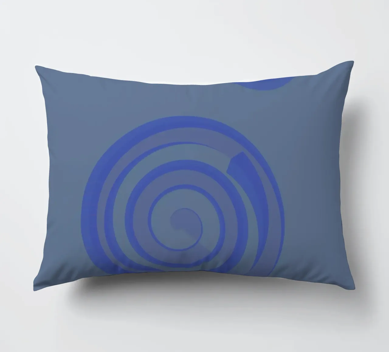 Abstraktes Muster mit Kreisen in blau und lila Kissen von Something for you