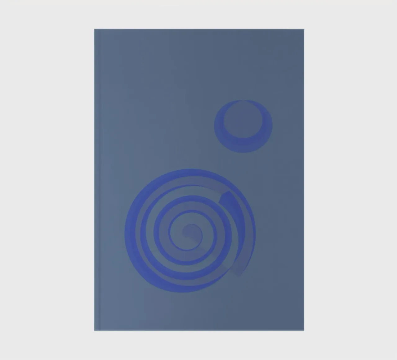 Abstract pattern with circles in blue and purple notebook by Something for you