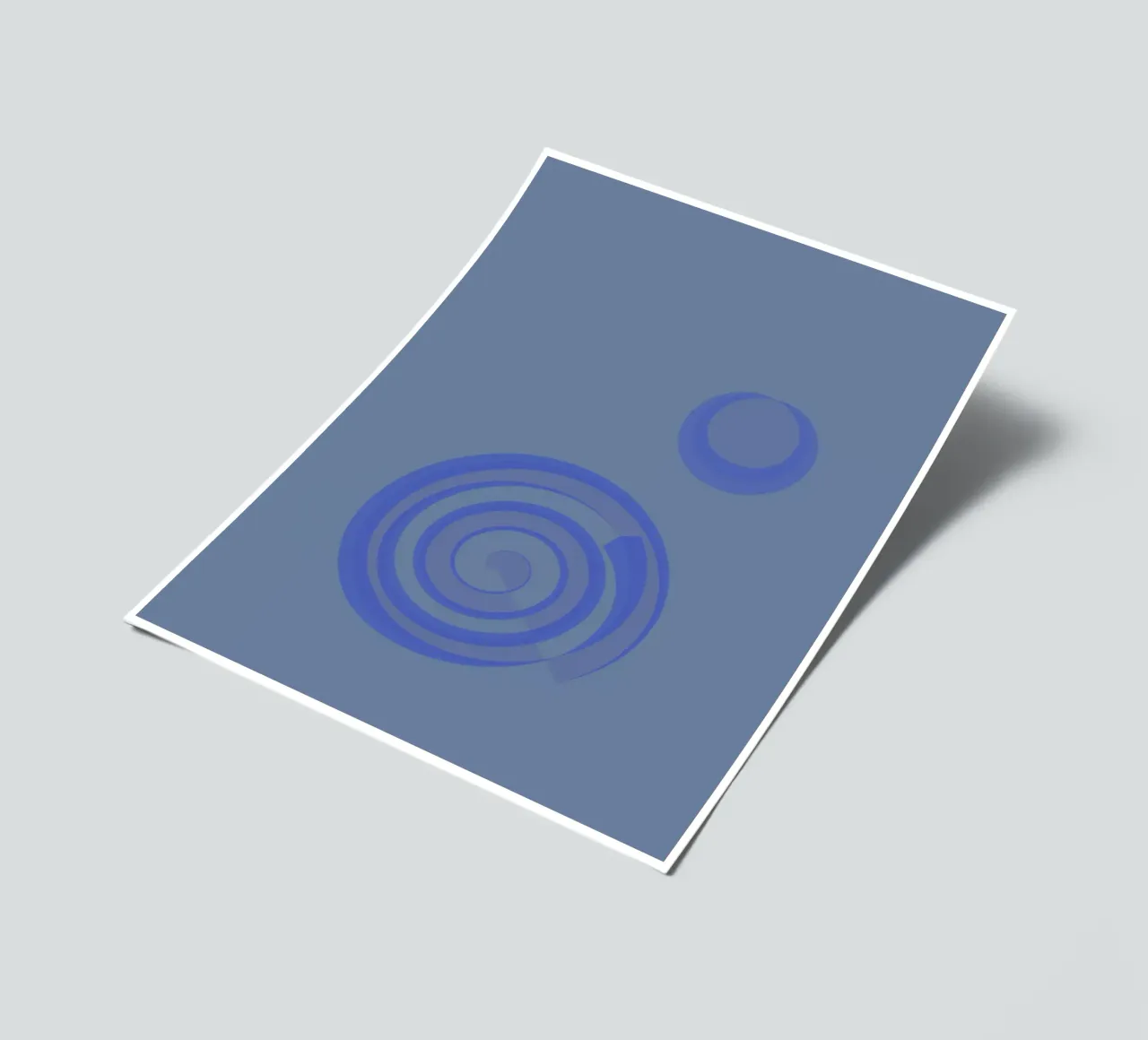 Abstract pattern with circles in blue and purple sticker sheet by Something for you