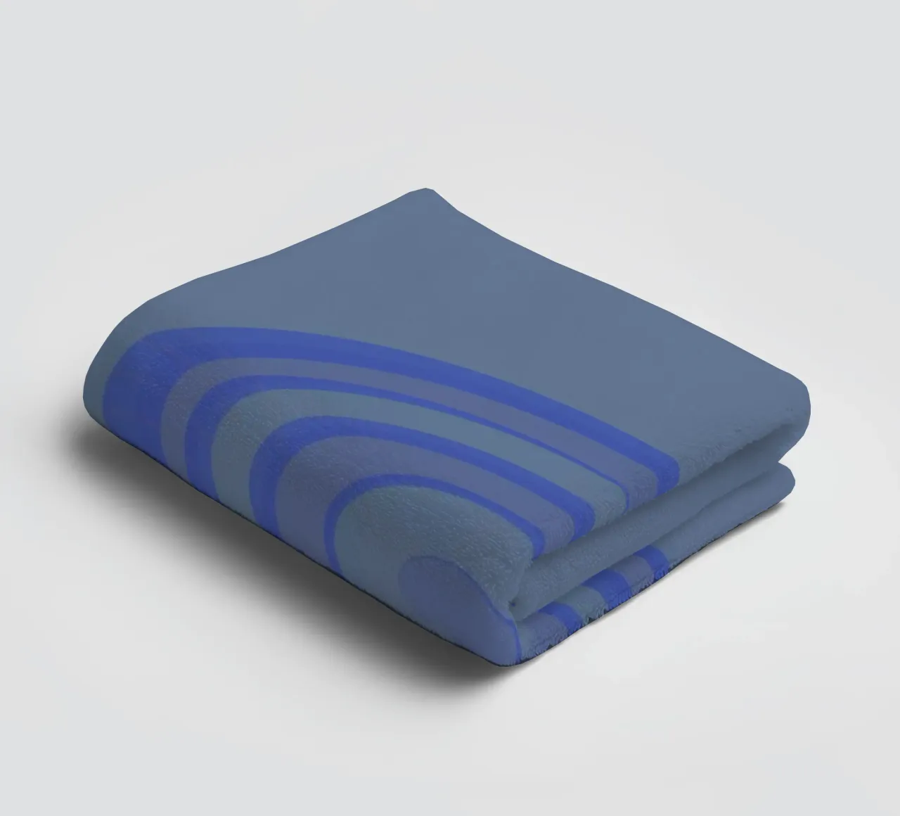 Motif abstrait avec des cercles en bleu et violet serviette de bain de Something for you