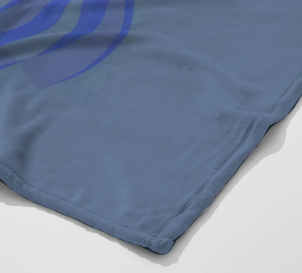 Abstract pattern with circles in blue and purple fleece blanket by Something for you