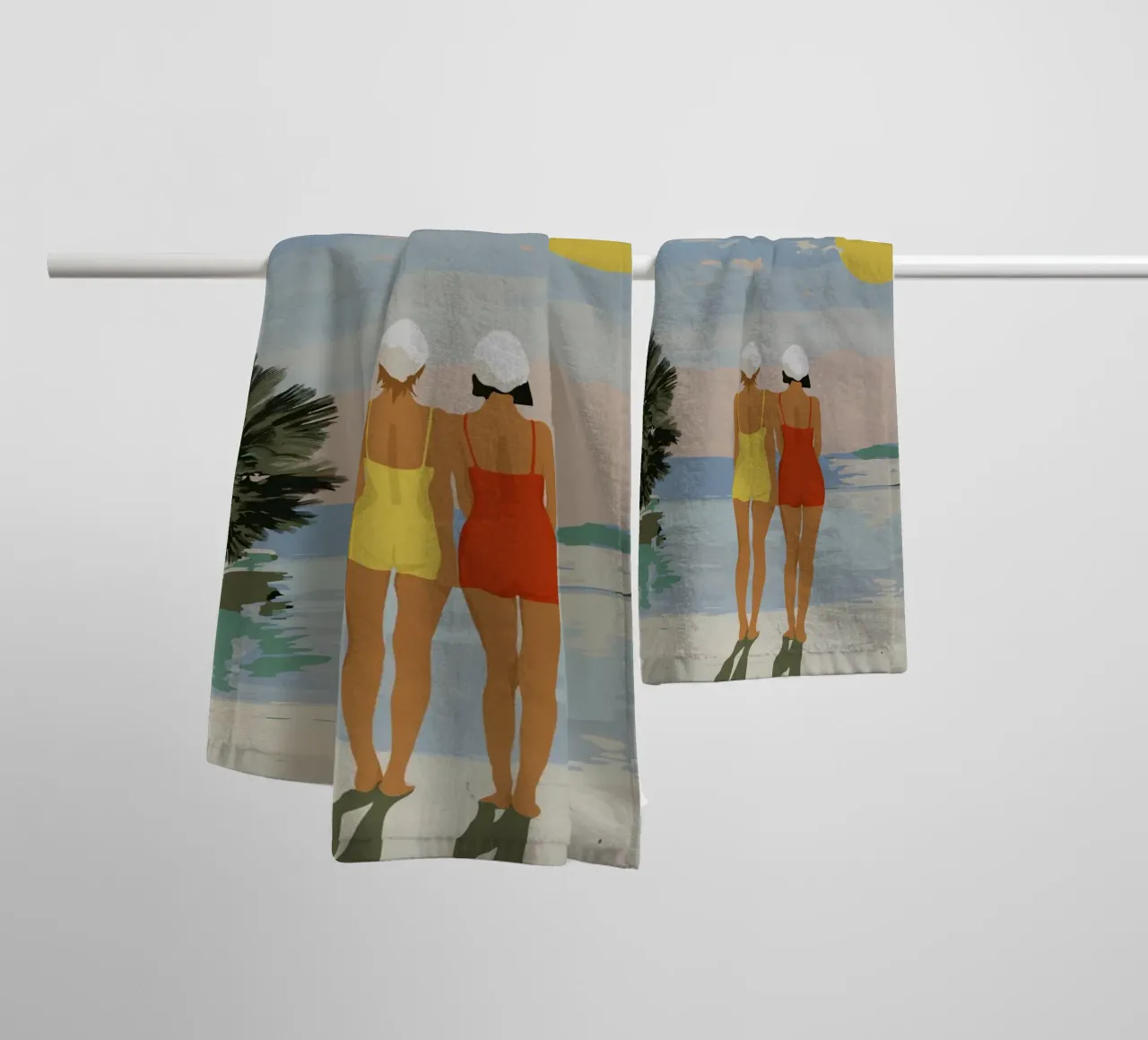 Vue sur la mer serviette de bain de LaylaOzFun