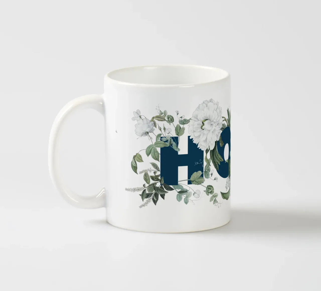 Hola Fiori e Insetti Blu Bianco tazza in ceramica da Studio Frances M