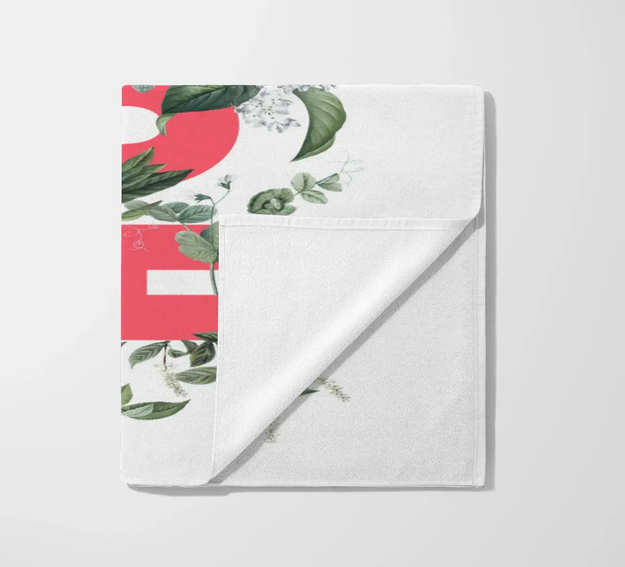Hola Fiori e Insetti Rosso Bianco telo mare da Studio Frances M