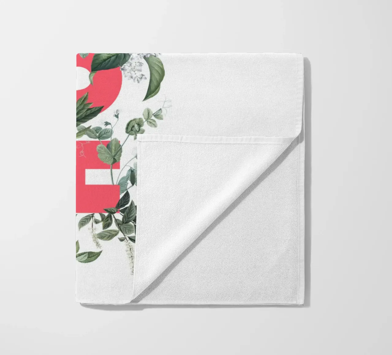 Hola Fiori e Insetti Rosso Bianco telo mare da Studio Frances M